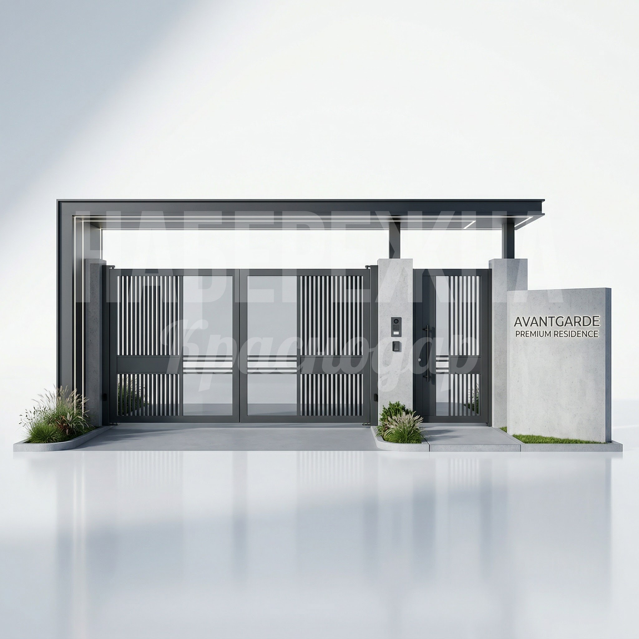 Входная группа на территорию ЖК Guacgu