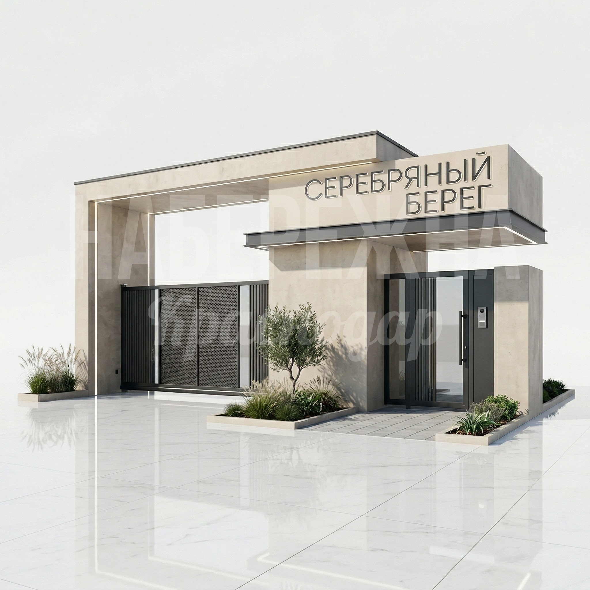 Входная группа на территорию ЖК Banfi