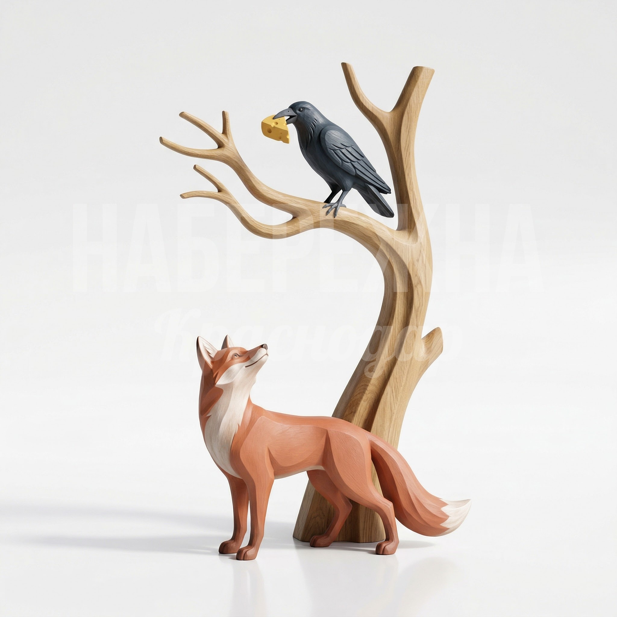 Ворона и лисица из басни