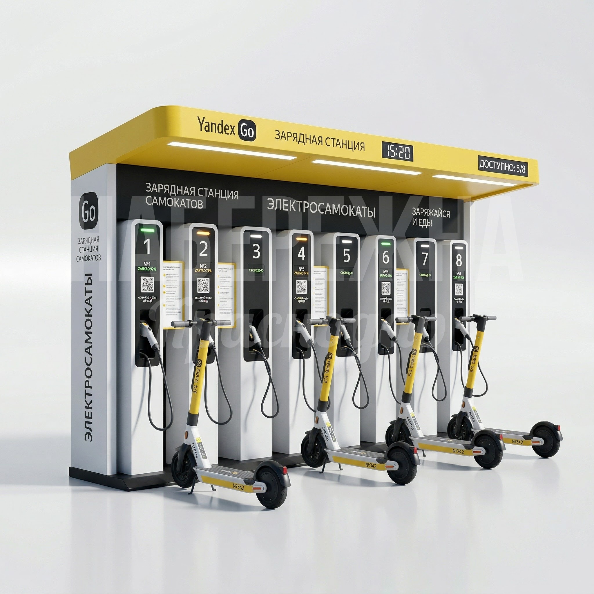 Зарядная станция для самокатов Яндекс