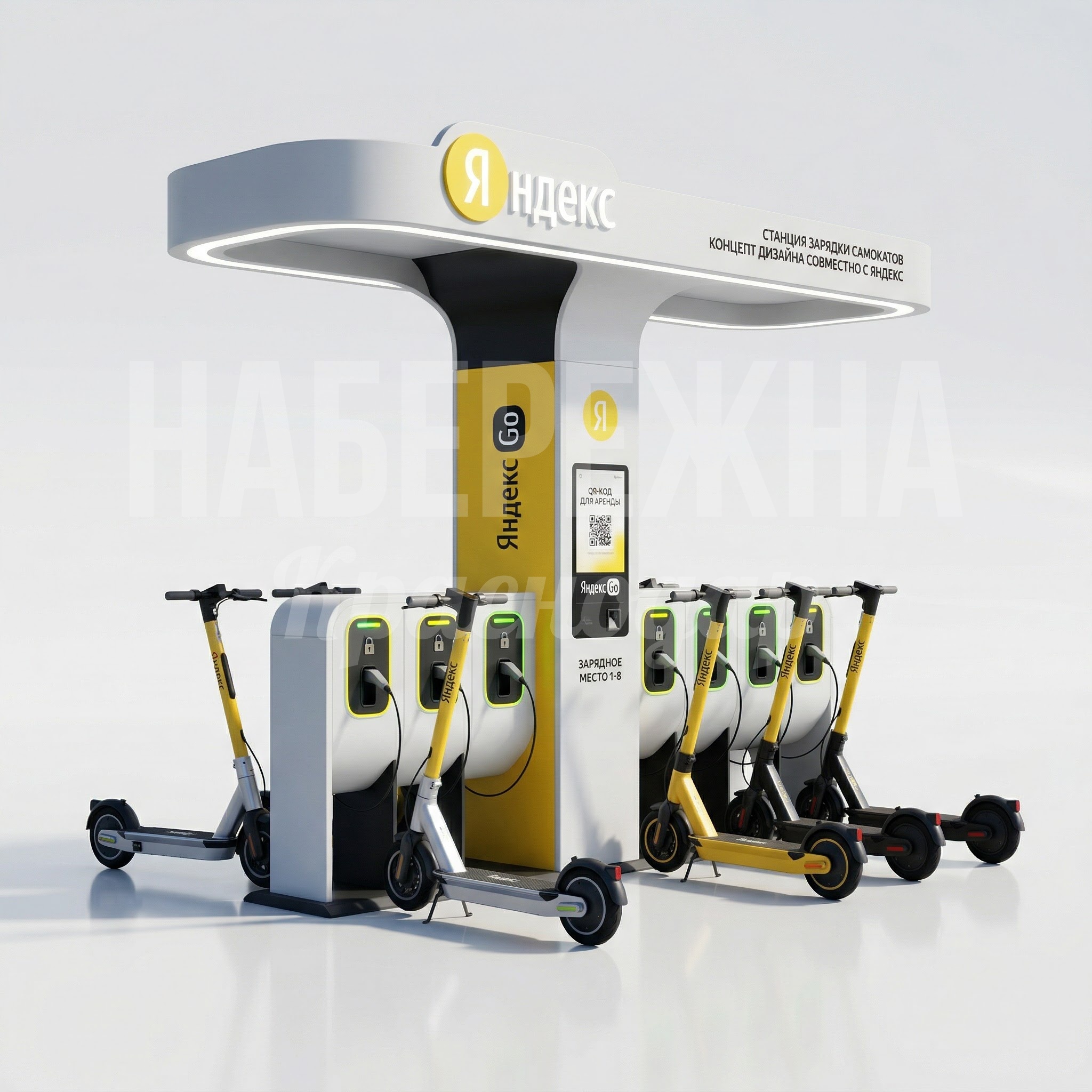 Зарядная станция для самокатов крытая для Яндекса