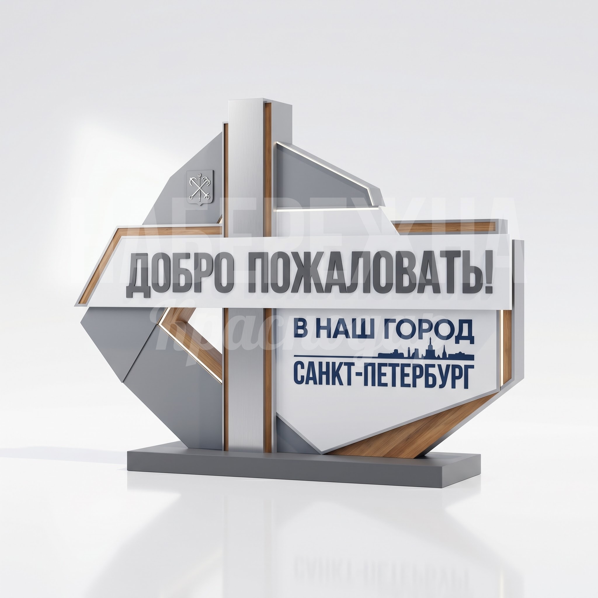 Знак «Добро пожаловать» в город Nömåktei